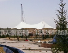 鄂尔多斯东胜昆都仑景观二标张拉膜结构工程